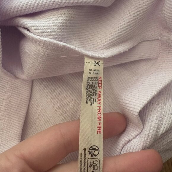 Free People Movement Long Sleeve Front Button Henley Pink Purple NWT Size S - Picture 10 of 10